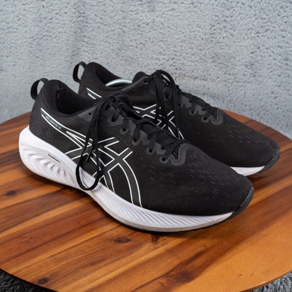 ASICS GEL-Excite 10 Black White 1011B599 Mens Size 13 4E